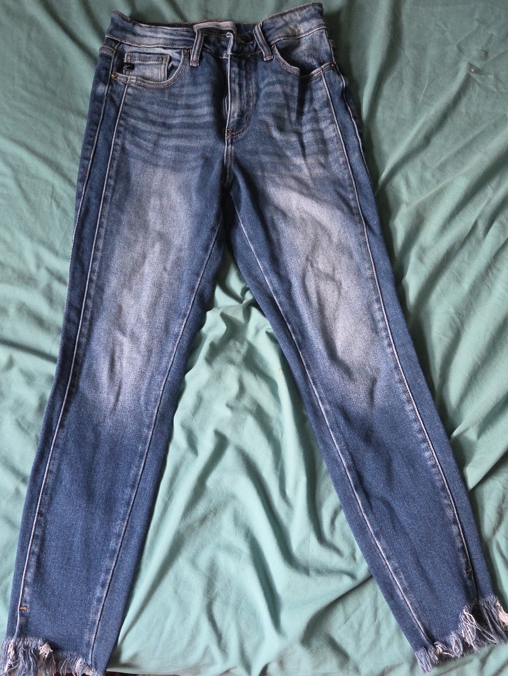 Kancan Women’s Blue Distressed jeans
